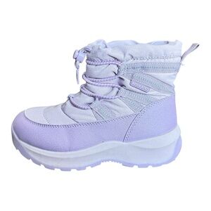Lands End Insulated Kid's Purple Winter Squall Puffer Boots, Pastel Size 12M